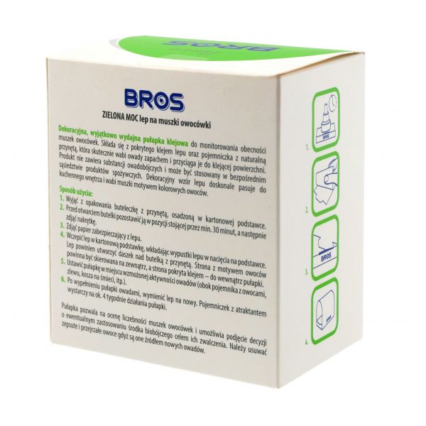Bros green power sticky for fruit flies 2 pcs.