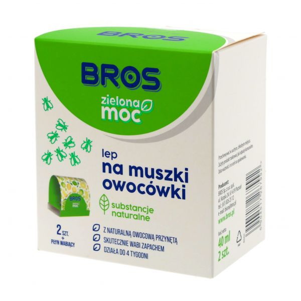 Bros green power sticky for fruit flies 2 pcs.