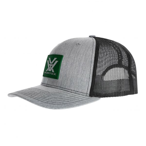 Czapka z daszkiem unisex Vortex Pursue And Protect szaro-czarna z zielonym logo