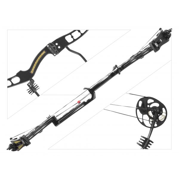 Ek AXIS 2.5 CNC 30-70 lb 32" black pulley bow