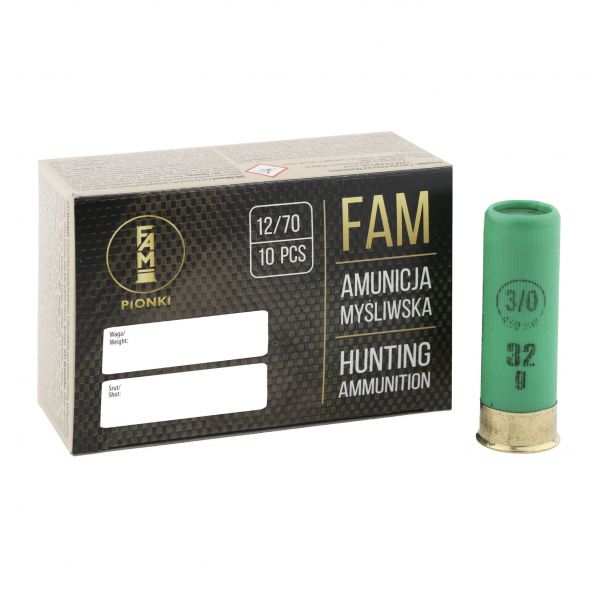 FAM Pionki 12/70 ZAT 32g 3/0-4.50mm ammunition