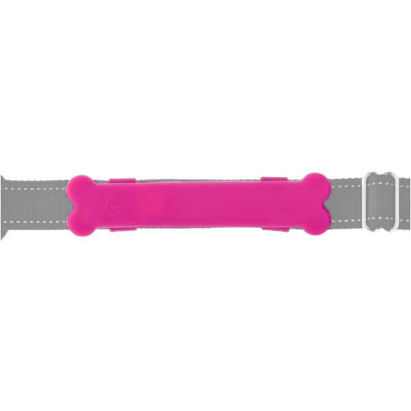 Ferribiella led collar pin pink