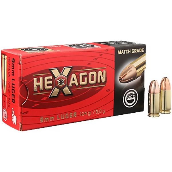 GECO ammunition cal. 9 mm Luger Hexagon 8 g