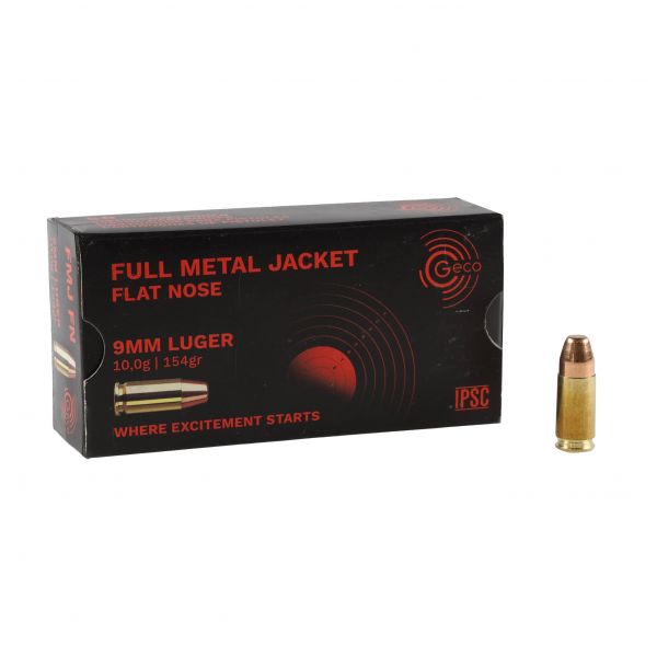 GECO ammunition cal. 9mm luger FMJ FN 10.0g