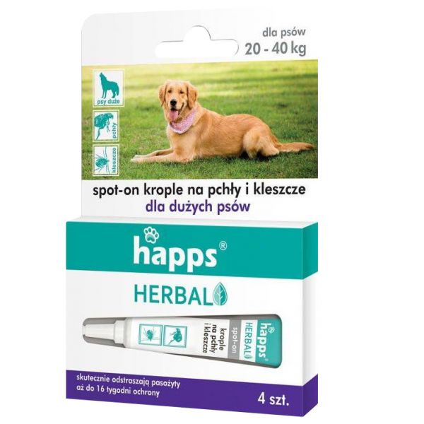 Happs flea and tick drops 20 - 40 kg