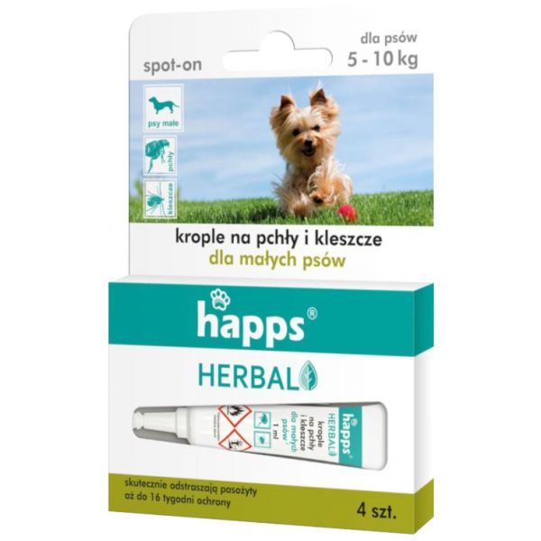 Happs flea and tick drops 5 - 10 kg