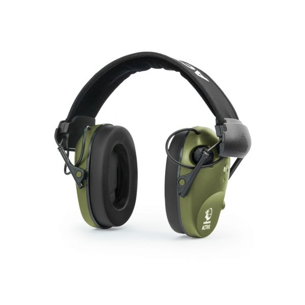 Hearing protectors RealHunter active PRO olive + Protective Glasses