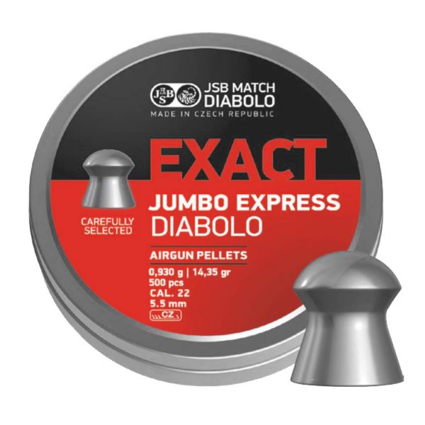 JSB Exact Jumbo Express 5.52/250 diabolo shot.