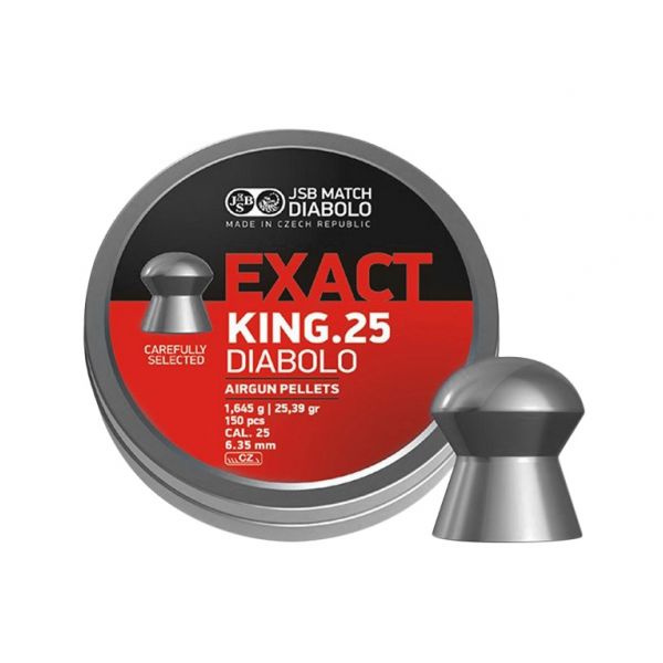 JSB Exact King 6.35/150 diabolo shot.