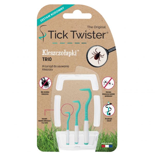 Kleszczołapki przyrząd do usuwania kleszczy Tick Twister TRIO