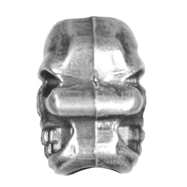 Koralik M-Tac Skull Stopper kolor srebrny