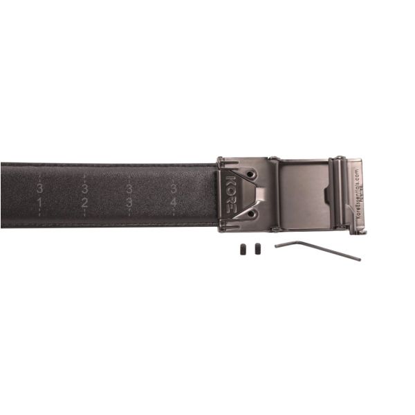 KORE Essentials X2 leather trouser belt black
