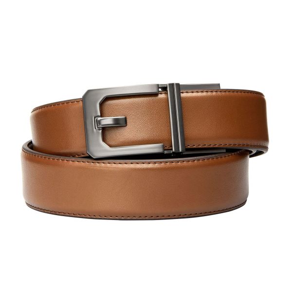 KORE Essentials X3 leather trouser belt light beige