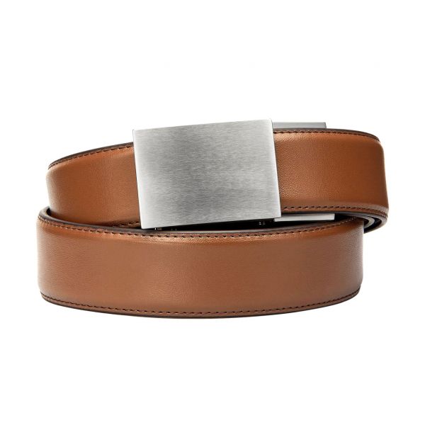KORE Essentials X4 leather trouser belt light beige