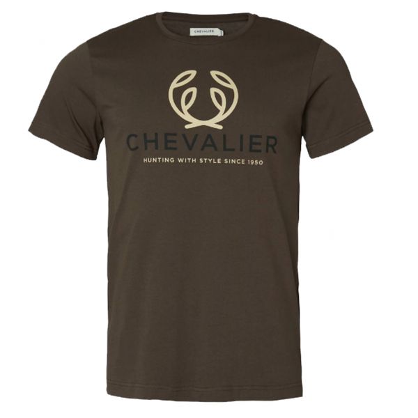 Koszulka męska Chevalier Logo Leather brown


