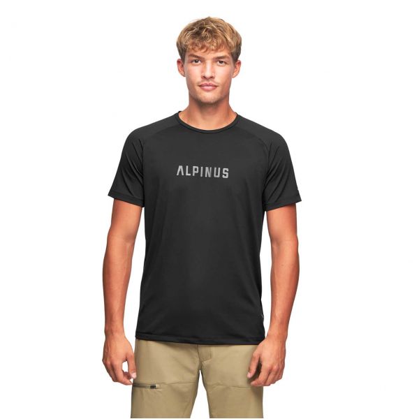 Koszulka męska grafen Alpinus Dirfi czarna