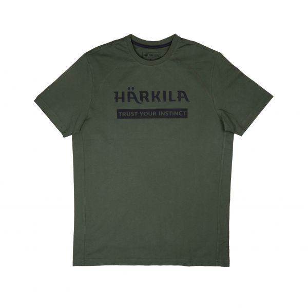 Koszulka męska Härkila logo dwupak Duffel green / Phantom