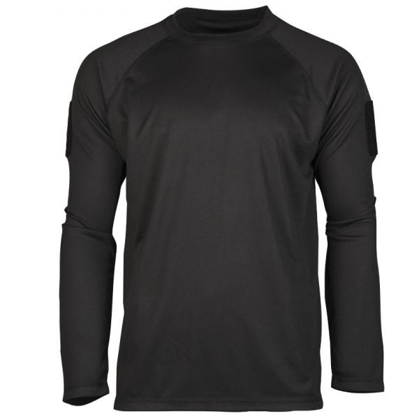 Koszulka męska Mil-Tec z długim rękawem szybkoschnąca czarna