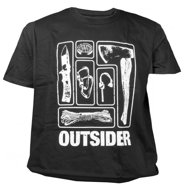 Koszulka męska TigerWood Outsider czarna