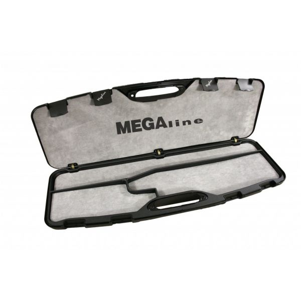 Kufer na strzelbę Megaline 82x25x8 cm czarny z klamrami gąbka z aksamitem