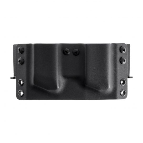 Ładownica podwójna RH Holsters OWB do Glock 17, bez sweatguardu, pas 40 mm, lewa, czarna