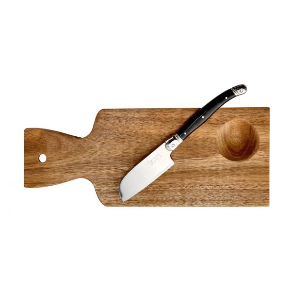Laguiole Santoku Premium Line cheese knife with board