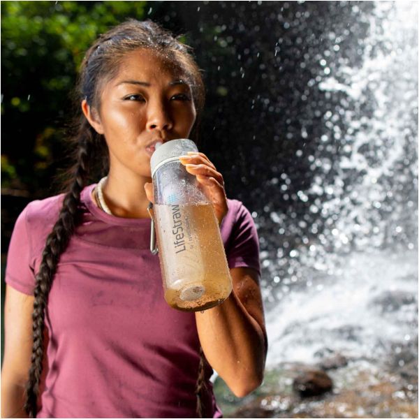 LifeStraw Go coral 650 water filter bottle