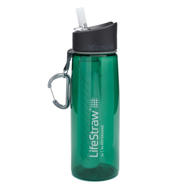 LifeStraw Go green water filter bottle 650