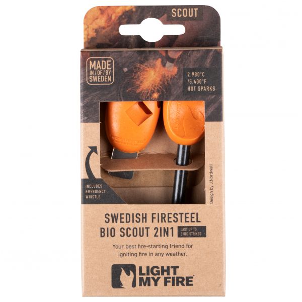 Light My Fire BioScout orange cauldron.