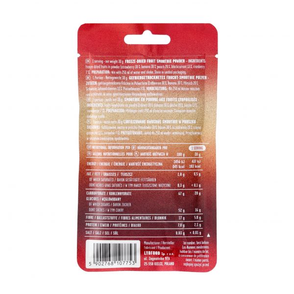 LyoFood Red smoothie 30 g food liof