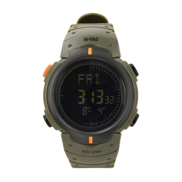 M-Tac Tactical watch with compass olive green