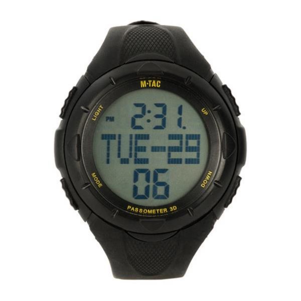 M-Tac tactical watch with steps. black