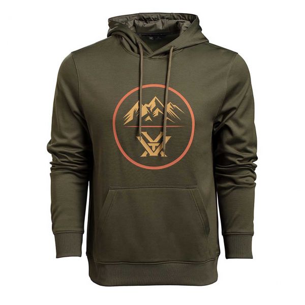 Men's Vortex Three Peaks Performance Olive Sweatshirt