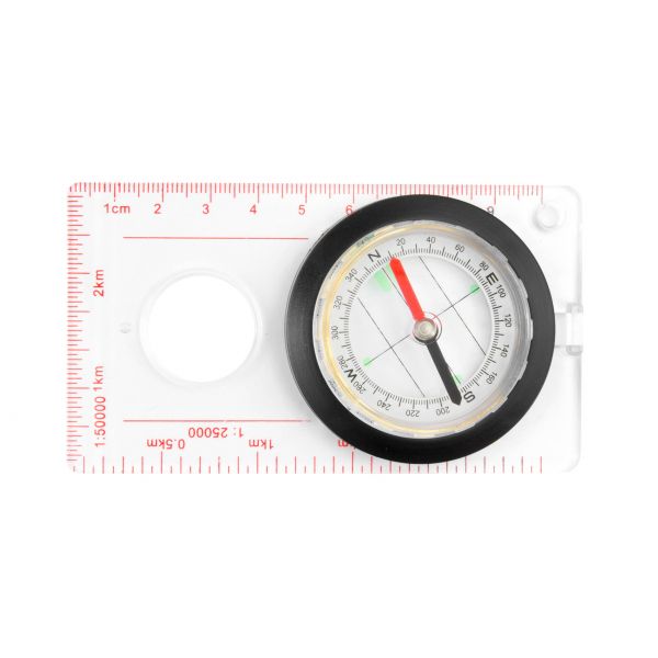 MFH cartographic compass with ruler