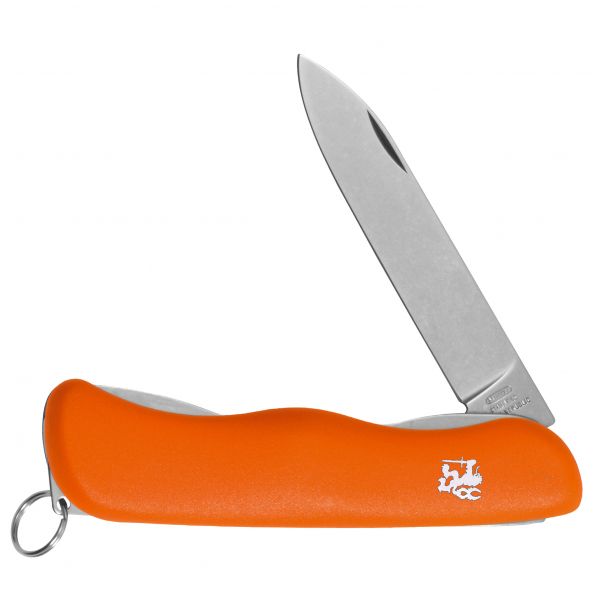 Mikov Praktik 115-NH-1A orange knife.