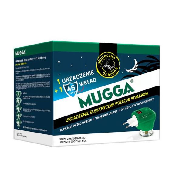 Mugga electro-fumigator + refill 45 nights 35ml