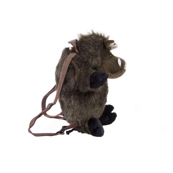 Nature De Brenne 35 cm plush wild boar backpack