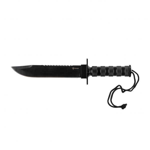 Nóż taktyczny Foxter Rambo zestaw survivalowy 35,5 cm + rzutka