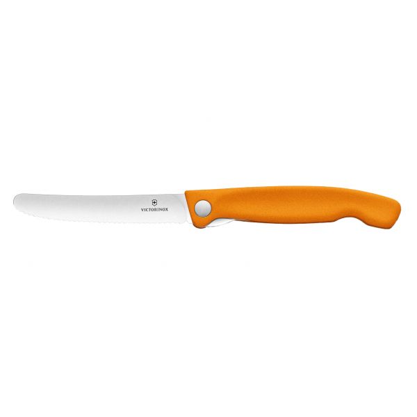 Nóż Victorinox Swiss Classic 6.7836.F9B ząbkowany, pomarańczowy, składany