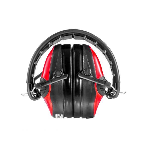 Ochronniki słuchu aktywne 3M Peltor SportTac czarno-czerwone