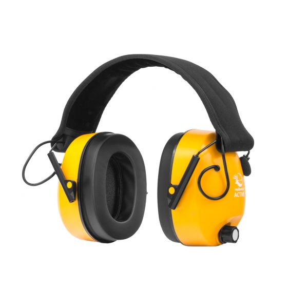 Ochronniki słuchu aktywne RealHunter Active pomarańczowe