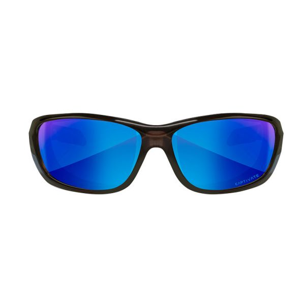 Okulary polaryzacyjne Wiley X Gravity Captivate CCGRA19 blue mirror, czarne oprawki