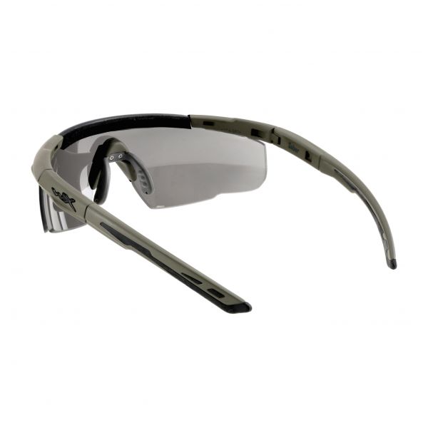 Okulary taktyczne Wiley X Saber Advanced 308G grey / clear / rust, zielone oprawki
