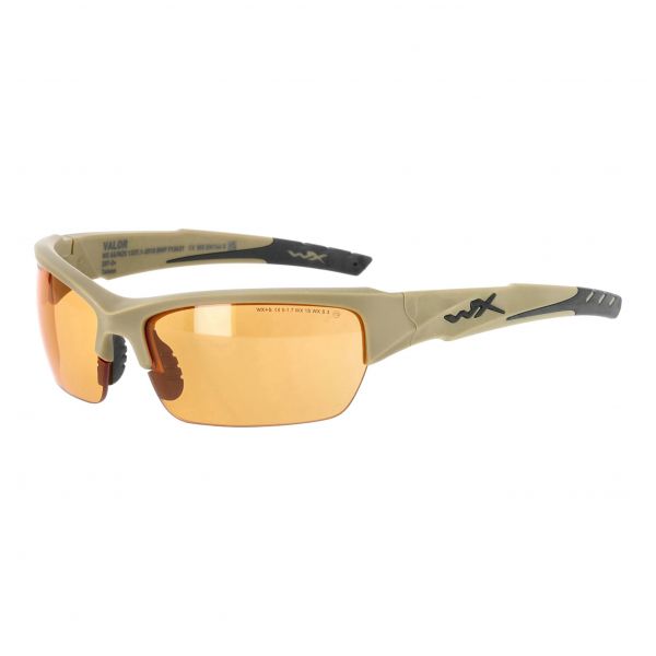 Okulary taktyczne Wiley X Valor 2.5 CHVAL06T grey / clear / light rust, jasnobrązowe oprawki
