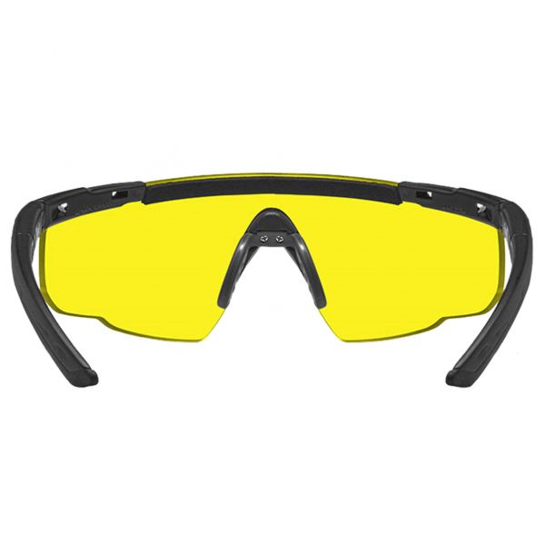 Okulary Wiley X Saber Advanced 300 pale yellow, czarne oprawki