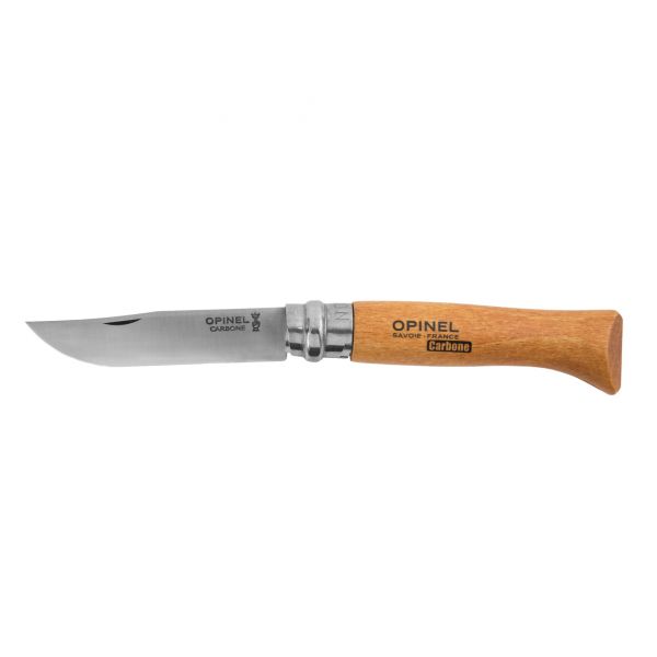 Opinel No. 102 Carbon Steel Paring Knife 2pc w/ Beech Wood Handle
