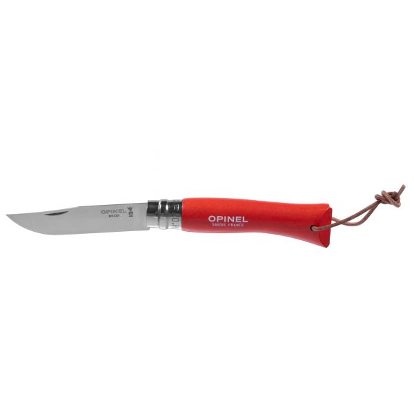 Opinel Colorama 07 inox grab poma knife with thong