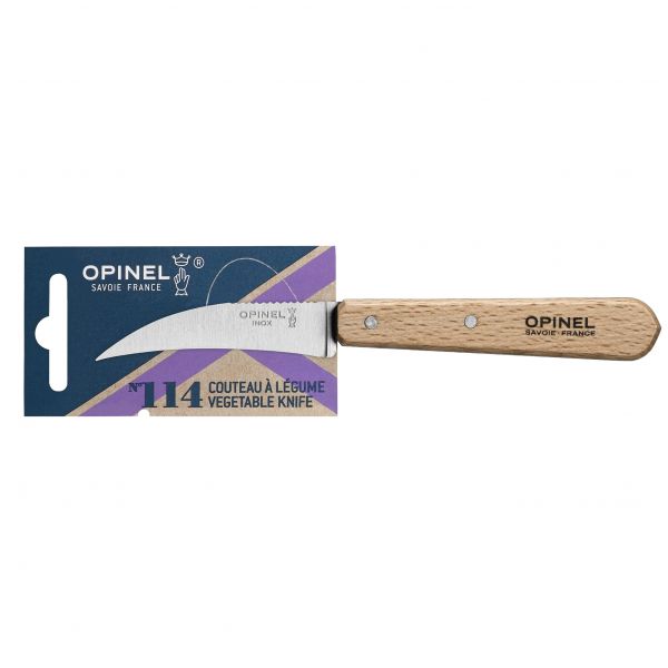 Opinel Natural 114 kitchen knife for vegetables