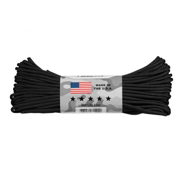 Paracord Atwood Rope MFG 550-7 4mm 30.48m black