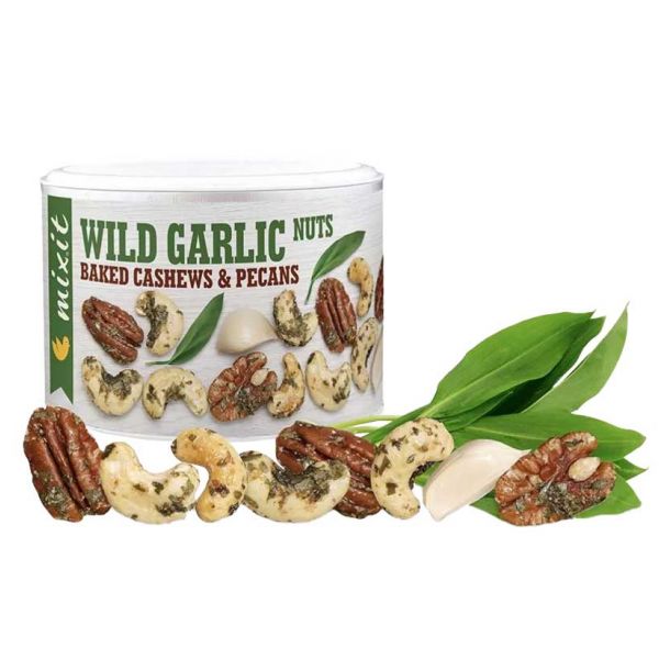 Pieczone orzechy z czosnkiem niedźwiedzim Mixit Wild Garlic Nuts 150 g